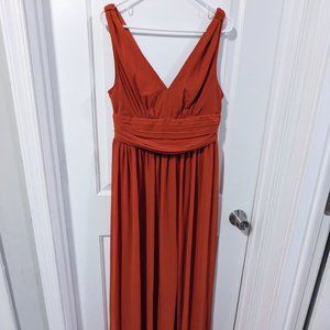 Women's Size 10 Orange Bridesmaid Dress